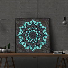 Load image into Gallery viewer, Mandala Glow In The Dark Artistic Diamond Art