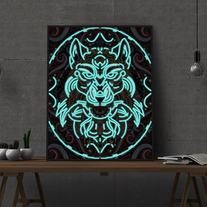 Luminous Alpha Wolf Special Diamond Painting