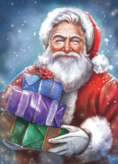 Happy Santa Clause at Christmas - Diamond Painting Kit – Just Paint with  Diamonds