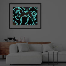 Load image into Gallery viewer, 5D Night Glow Luminous Horse Diamond Painting