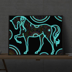 5D Night Glow Luminous Horse Diamond Painting