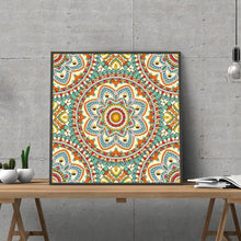Load image into Gallery viewer, Colorful Mandala Shine in Dark Diamond Painting