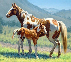 Horse Full Drill painting