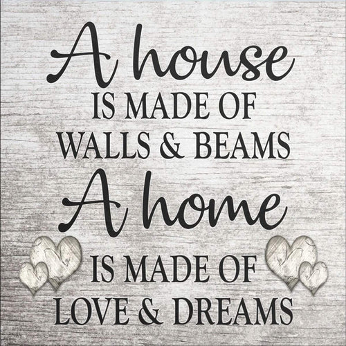 House & Home Quote Diamond Art