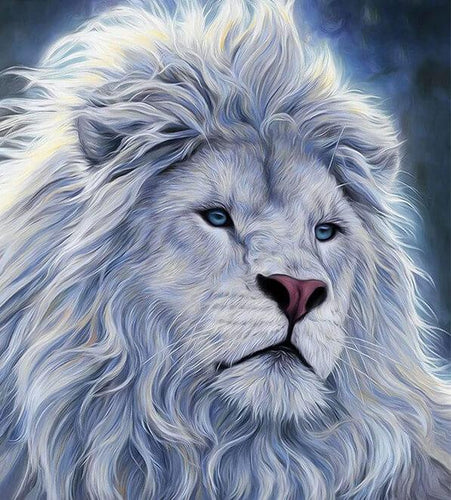 White Lion Diamond PAinting