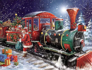 Santa Clause Express Train with Gifts
