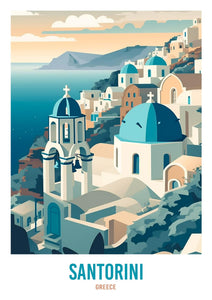 Santorini Greece diamond painting