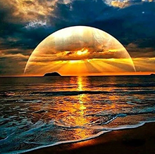 Load image into Gallery viewer, Sunset at Beach - Paint by Diamonds