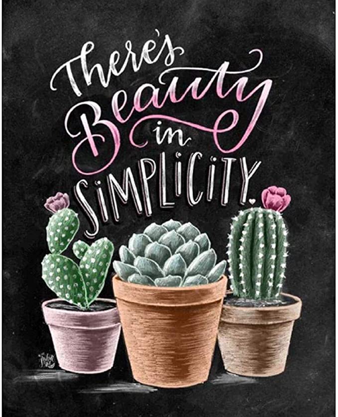 There's beauty in simplicity Quote