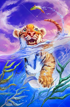 Load image into Gallery viewer, Tiger in Water - 5D Diamond Art Kit