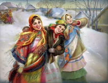Load image into Gallery viewer, Typical Girls Walking on Snow - Diamond Art Kit