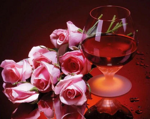 Wine & Roses DIY Painting