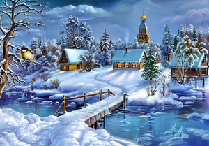 Winter Snowfall - Diamond Art Paint