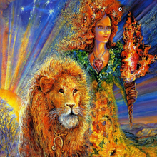 Load image into Gallery viewer, Woman With Lion - 5D Diamond Art Painting