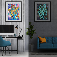 Load image into Gallery viewer, Glow in the dark Cat Special Diamond Painting