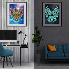 Load image into Gallery viewer, Owl Glow In The Dark Diamond Painting