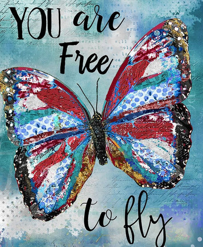 You are free to fly Motivational quote
