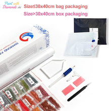 Load image into Gallery viewer, Skull &amp; Tiger Diamond Art Kit - Diamond Painting