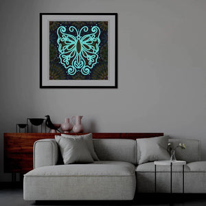 Artistic butterfly Luminous Night Glow Painting
