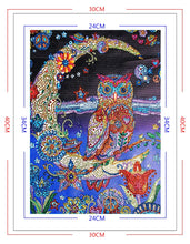 Load image into Gallery viewer, Owl on Moon  - Diamond Special Painting
