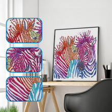 Load image into Gallery viewer, Zebra&#39;s Colorful Stripes - Special Diamond Painting