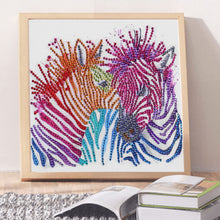 Load image into Gallery viewer, Zebra&#39;s Colorful Stripes - Special Diamond Painting