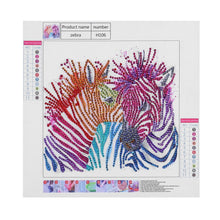 Load image into Gallery viewer, Zebra&#39;s Colorful Stripes - Special Diamond Painting
