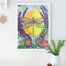 Load image into Gallery viewer, Dragonfly in Garden - Special Diamond Painting