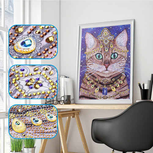 Jeweled Cat - Special Diamond Painting