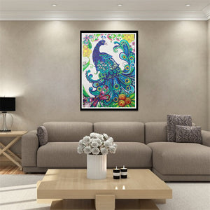 Stunning Peacock - Special Diamond Painting