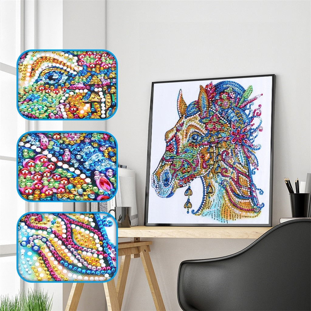 Decently Decorated Horse - Special Diamond Painting