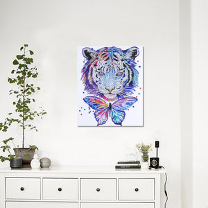 Butterfly & Tiger - Special Diamond Painting