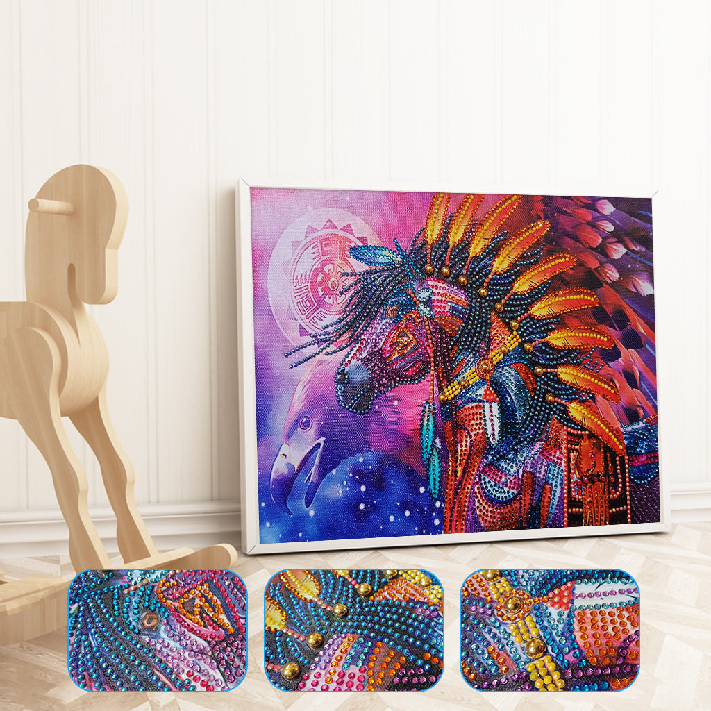 Spirit Horse Art, Native American Diamond Painting, Full Round/Square –  Diamond Paintings Store