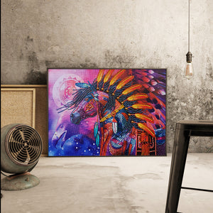 Native American Horse Special Diamond Painting