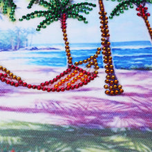 Load image into Gallery viewer, Coconut Tree Hammock Beach Special Diamond Painting