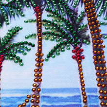 Load image into Gallery viewer, Coconut Tree Hammock Beach Special Diamond Painting