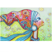 Load image into Gallery viewer, Girl with Beautiful Hat - Special Diamond Painting