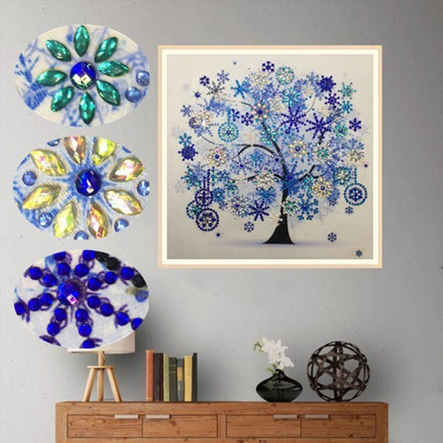 Winter Flower Tree - Special Diamond Painting