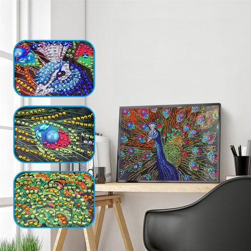 Stunning Peacock - Special Diamond Painting