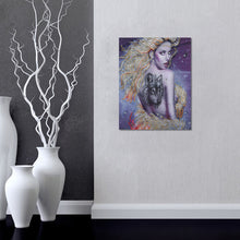Load image into Gallery viewer, Girl with Wolf Tattoo - Special Diamond Painting