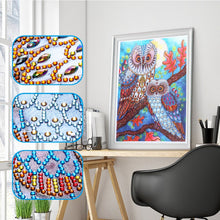 Load image into Gallery viewer, White Lovely Owls - Special Diamond Painting