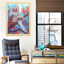 Load image into Gallery viewer, White Lovely Owls - Special Diamond Painting