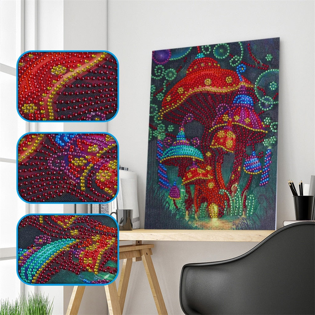 Red Mushroom Crafts - Special Diamond Painting