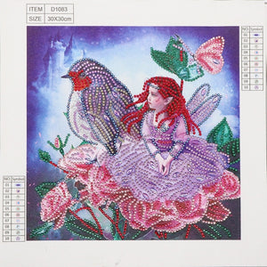 Fairy and the Sparrow - Special Diamond Painting
