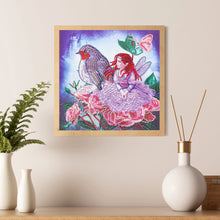 Load image into Gallery viewer, Fairy and the Sparrow - Special Diamond Painting