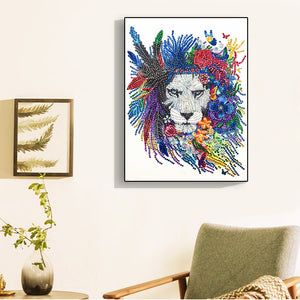 Abstract King of Wild - Special Diamond Painting