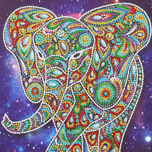 Amazing Elephant - Special Shape Diamond Painting