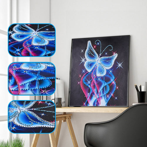 Neon Butterfly Crystal - Special Diamond Painting