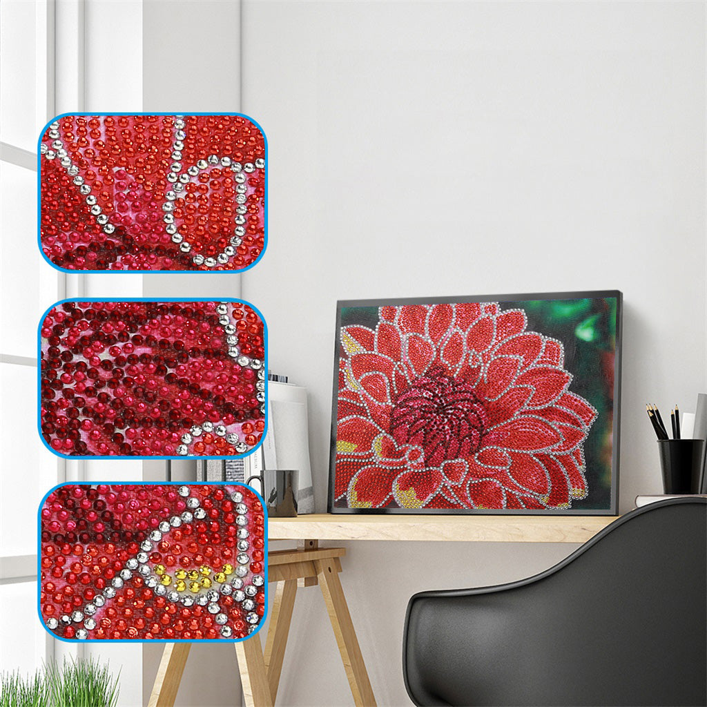 Red Flower - Special Diamond Painting