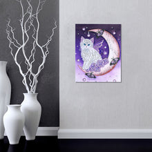 Load image into Gallery viewer, Cat at Moon - Special Diamond Painting